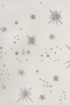 Decorative Tulle T3321 – Silver Glitter Stars