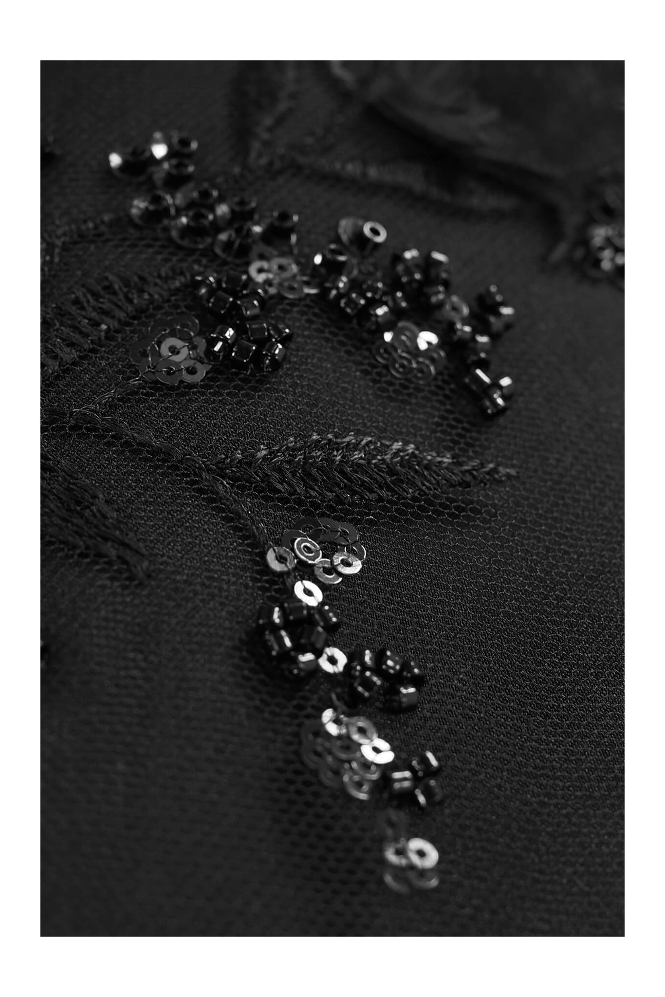 EVENING LACE W36247 3D BLACK