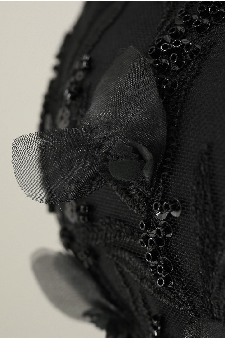 EVENING LACE W36247 3D BLACK