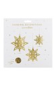 Snowflake Hanging Decorations Gold