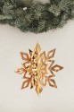 Snowflake Hanging Decorations Gold