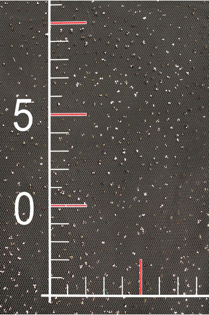 Próbka TIUL Z BROKATEM LERLEM uciągliwy