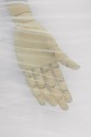 ORGANZA MIT KNITTEREFFEKT Weiss
