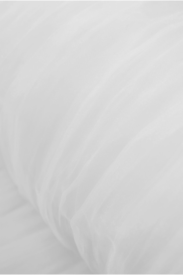 ORGANZA GNIECIONA biała