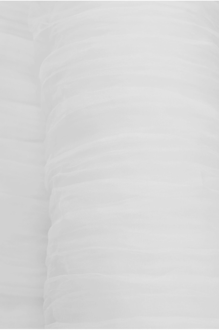 ORGANZA GNIECIONA biała