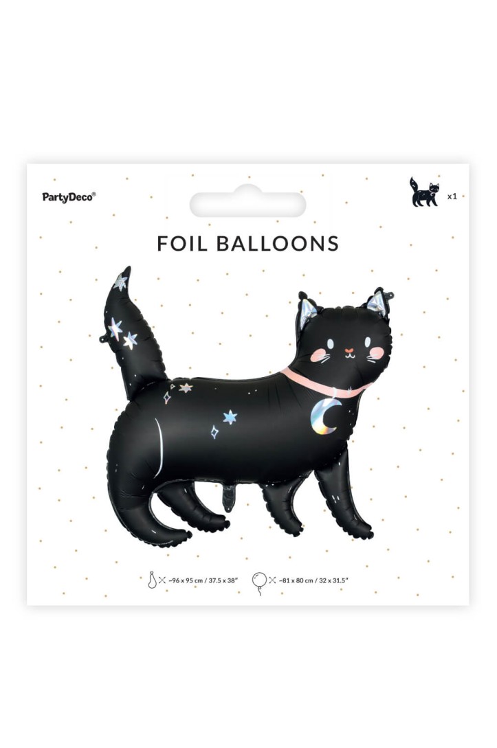 Balon foliowy Kot czarny