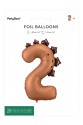 Balon foliowy Cyfra ''2'' Dinozaur, 92cm