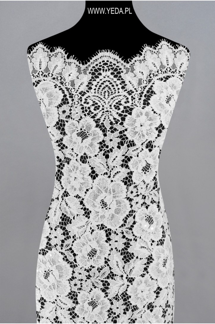 FRENCH LACE W32221 WHITE KORD ZDOB FRENCH LACE W32221 WHITE KORD ZDOB