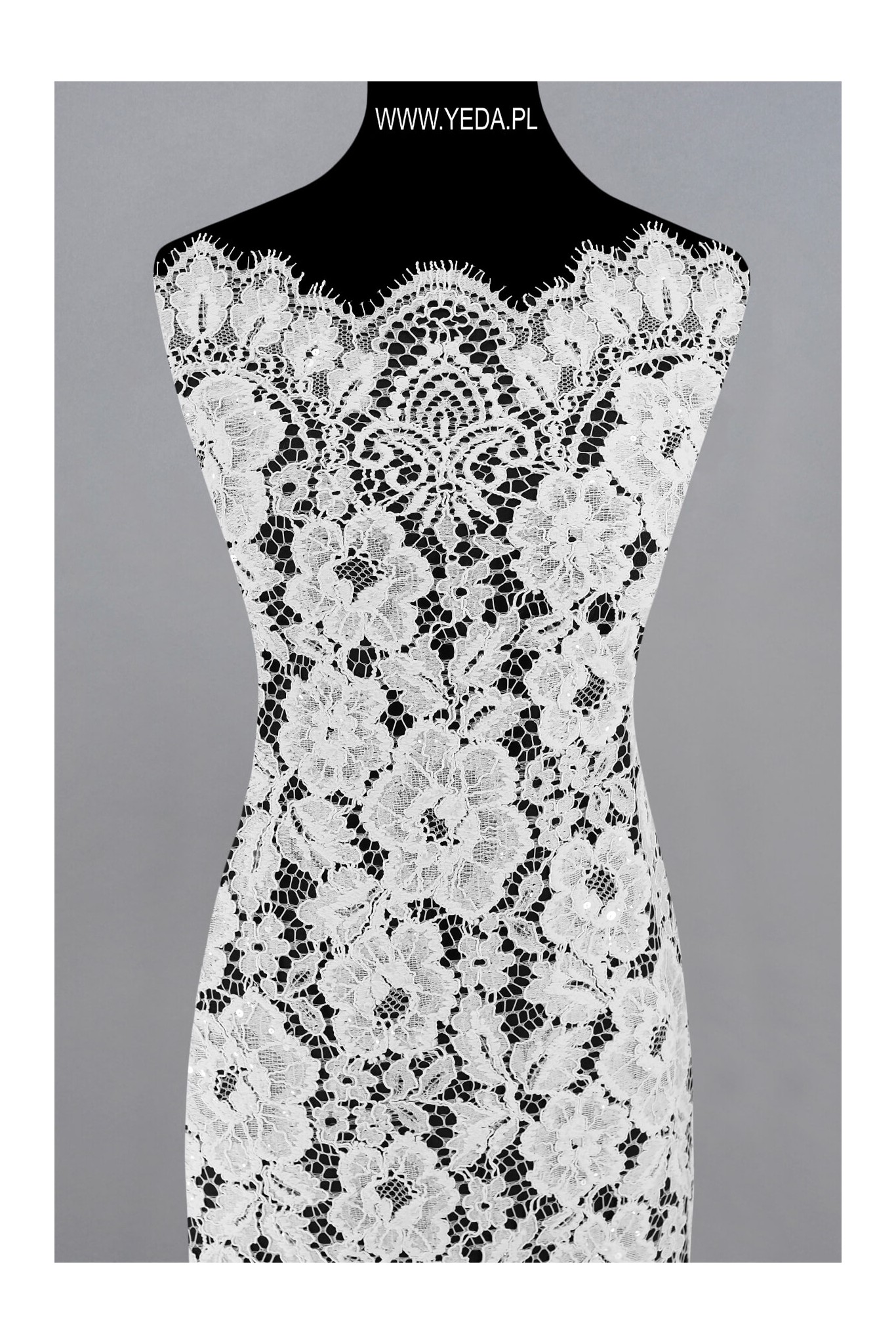 FRENCH LACE W32221 WHITE KORD ZDOB FRENCH LACE W32221 WHITE KORD ZDOB