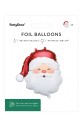 Foil Balloon Santa Satin 42 x 43.5 cm Foil Balloon Santa Satin 42 x 43.5 cm