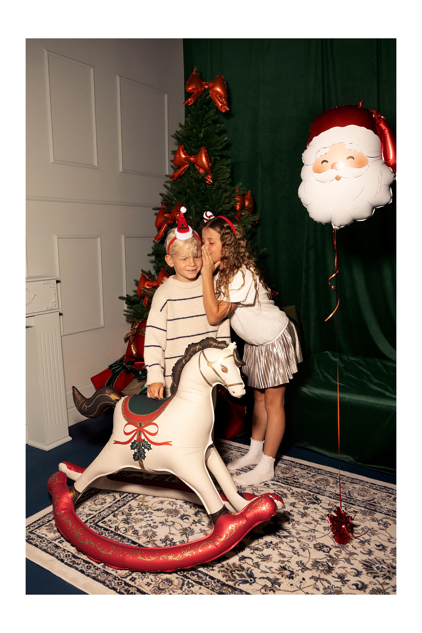 Foil Balloon Santa Satin 42 x 43.5 cm Foil Balloon Santa Satin 42 x 43.5 cm