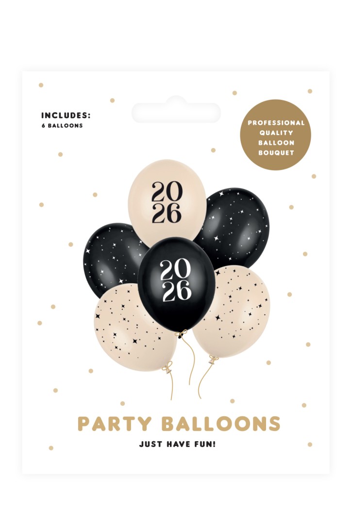 Balloons 30 cm Happy New Year 2026