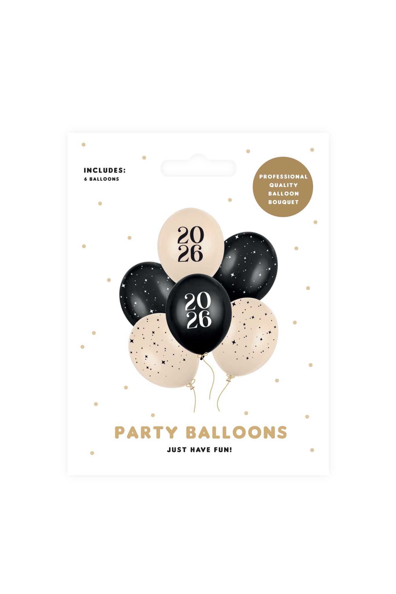 Balony 30 cm Happy New Year 2026