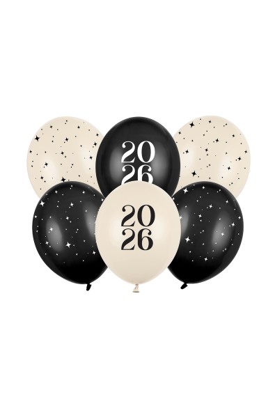 Balloons 30 cm Happy New Year 2026