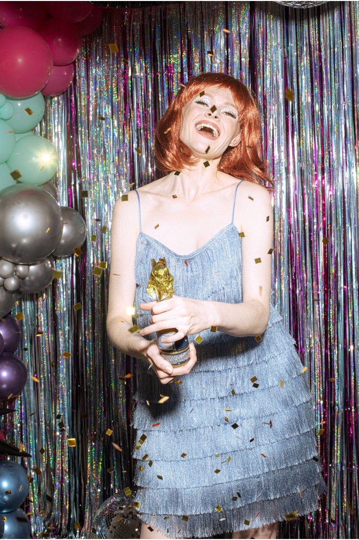 Tuba z konfetti Szampan 20,5cm