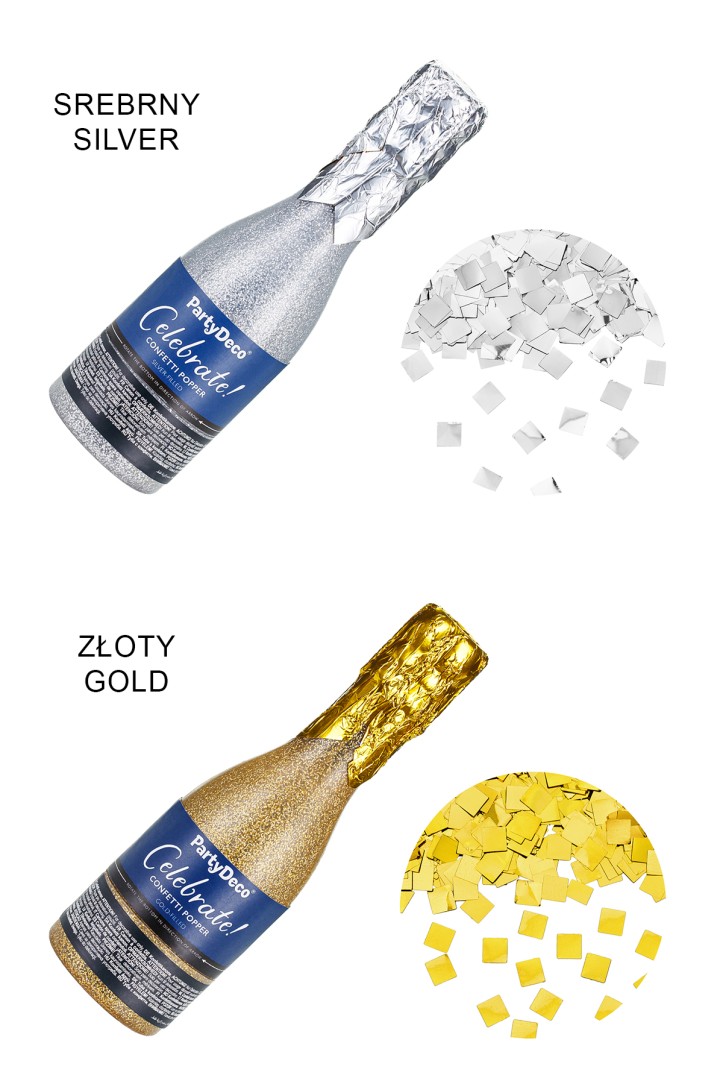 Champagne Confetti Cannon 20,5 cm