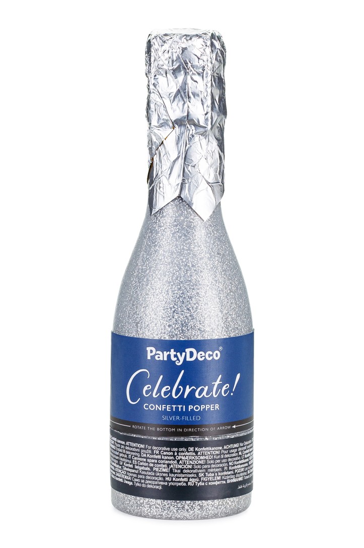 Tuba z konfetti Szampan 20,5cm