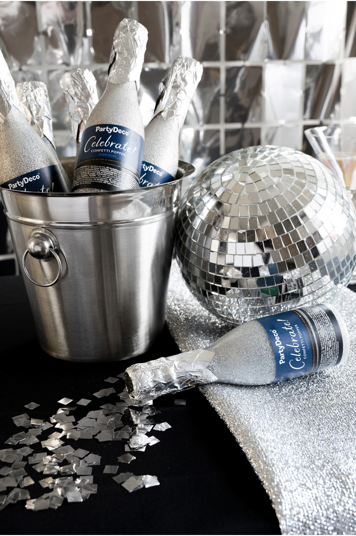 Tuba z konfetti Szampan 20,5cm