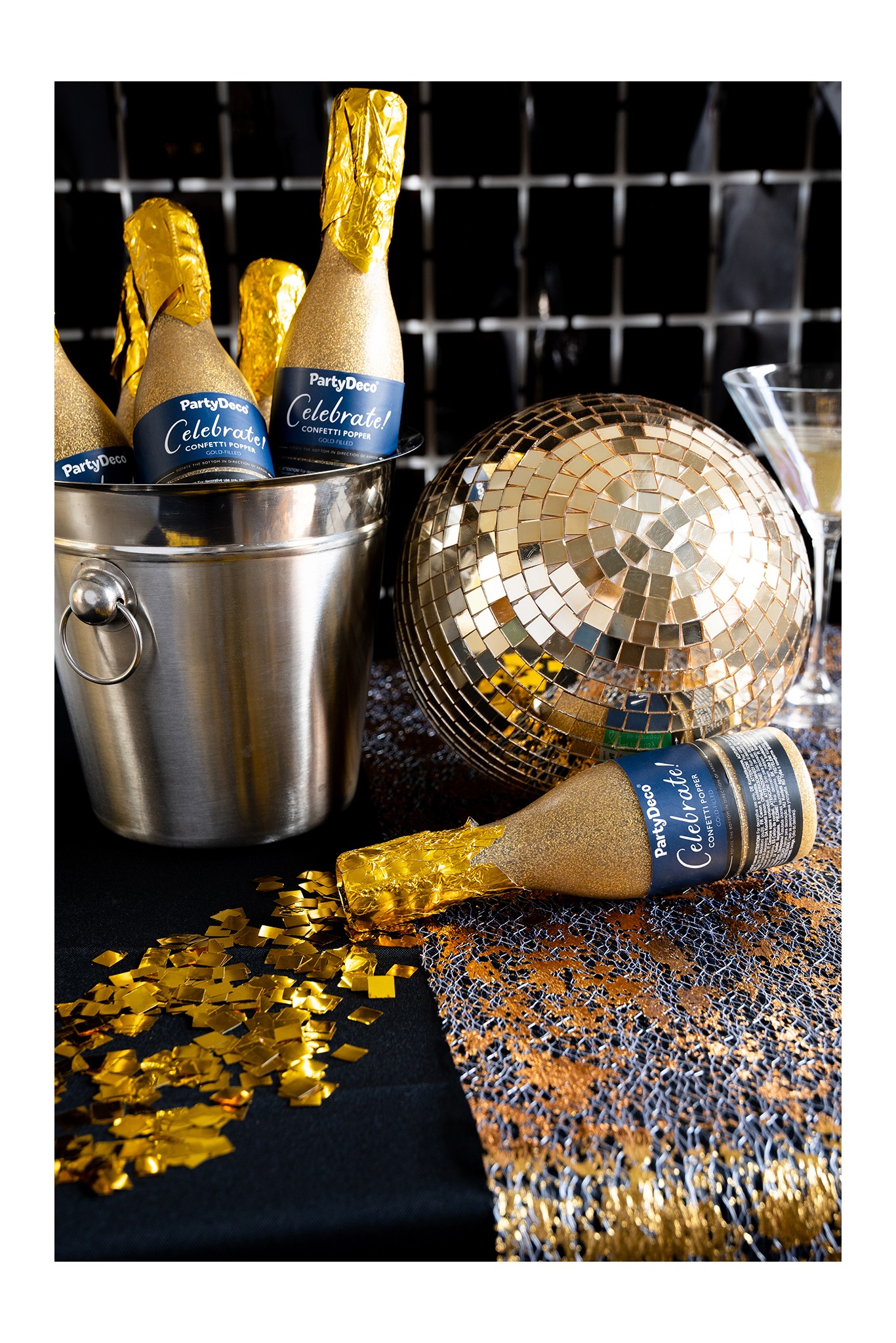 Champagner-Konfetti-Kanone 20,5 cm