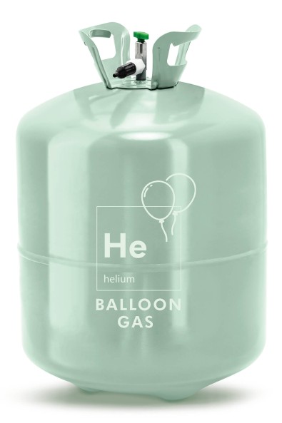 Butla z helem zielona na maks. 90 balonów