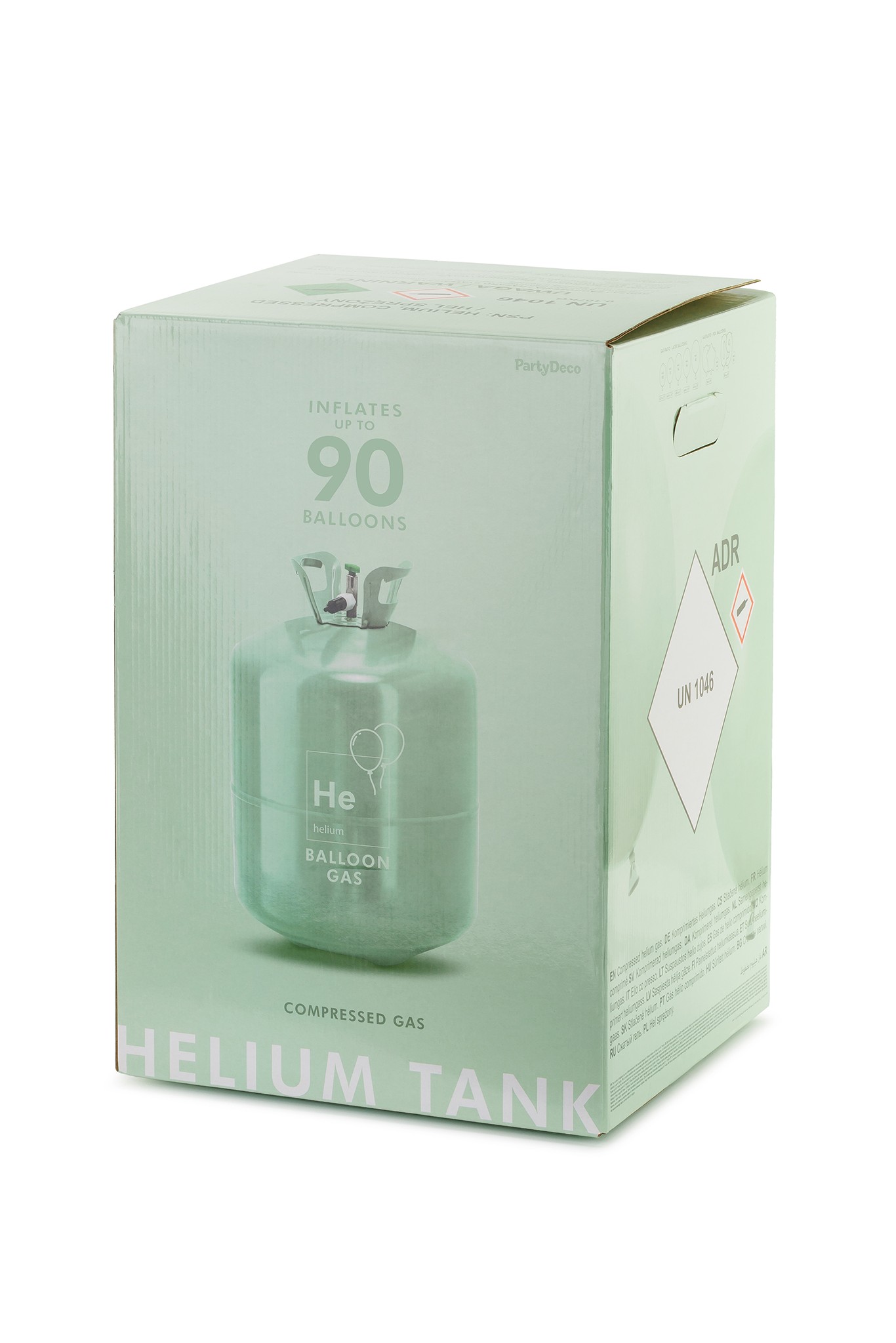 Butla z helem zielona na maks. 90 balonów Butla z helem zielona na maks. 90 balonów