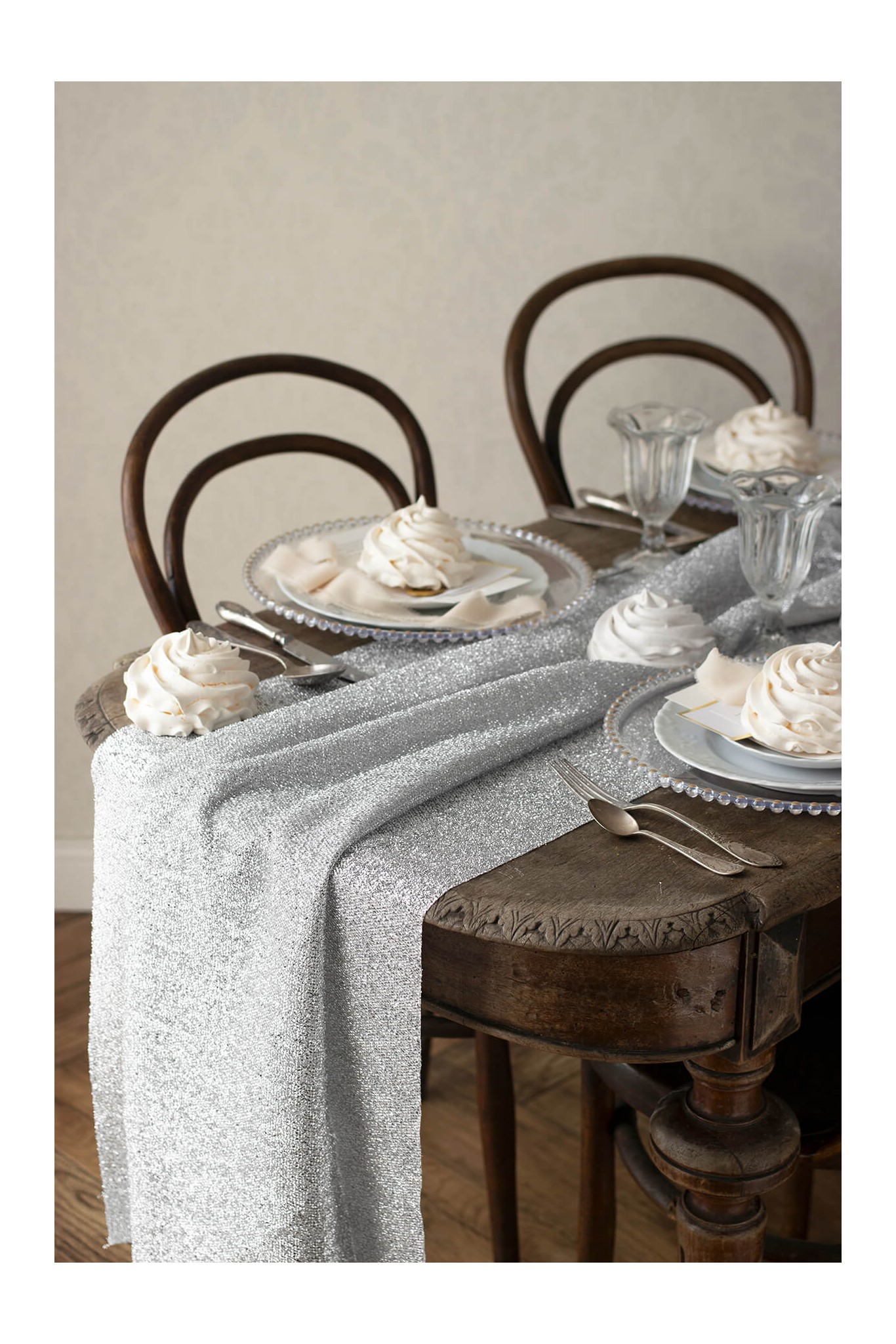 Metallisierter Tischläufer 0,36 x 3 m