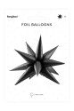 Star foil balloon 3D 70 cm