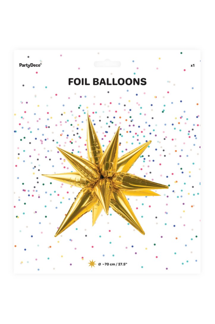 Star foil balloon 3D 70 cm
