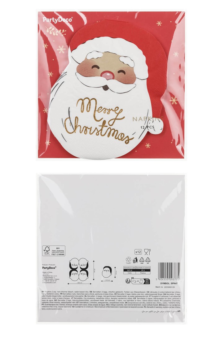 Servietten Weihnachtsmann