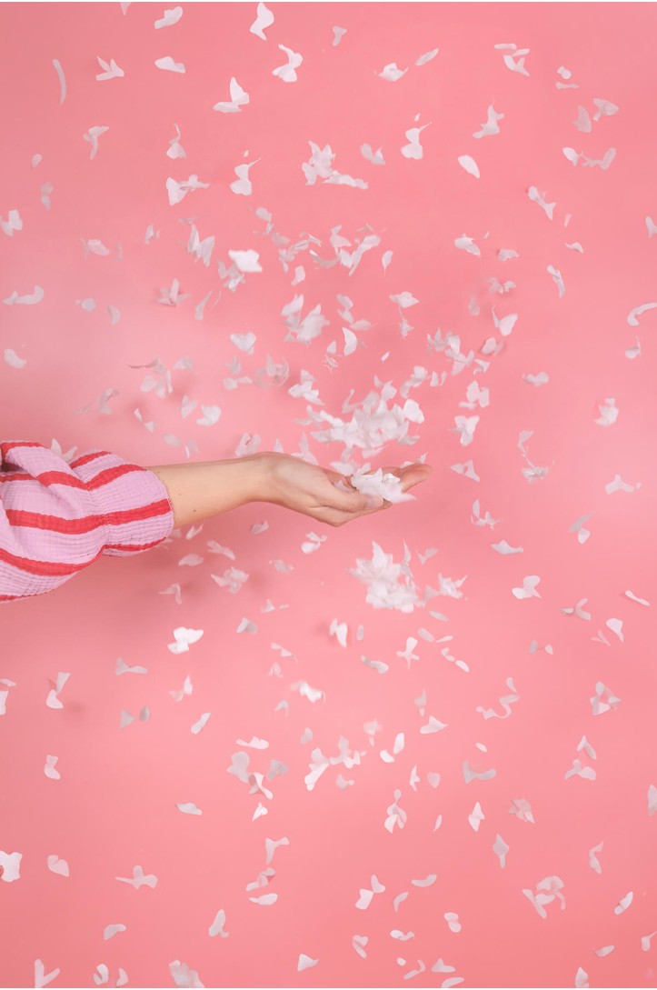 Confetti cannon with butterflies, 20 cm