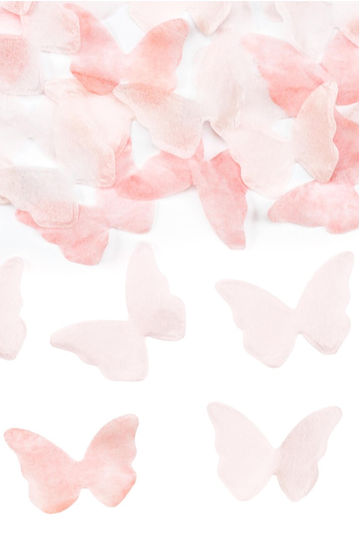 Konfettikanone mit Schmetterlingen, 20 cm