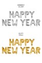 Balon foliowy metalizowany Happy New Year