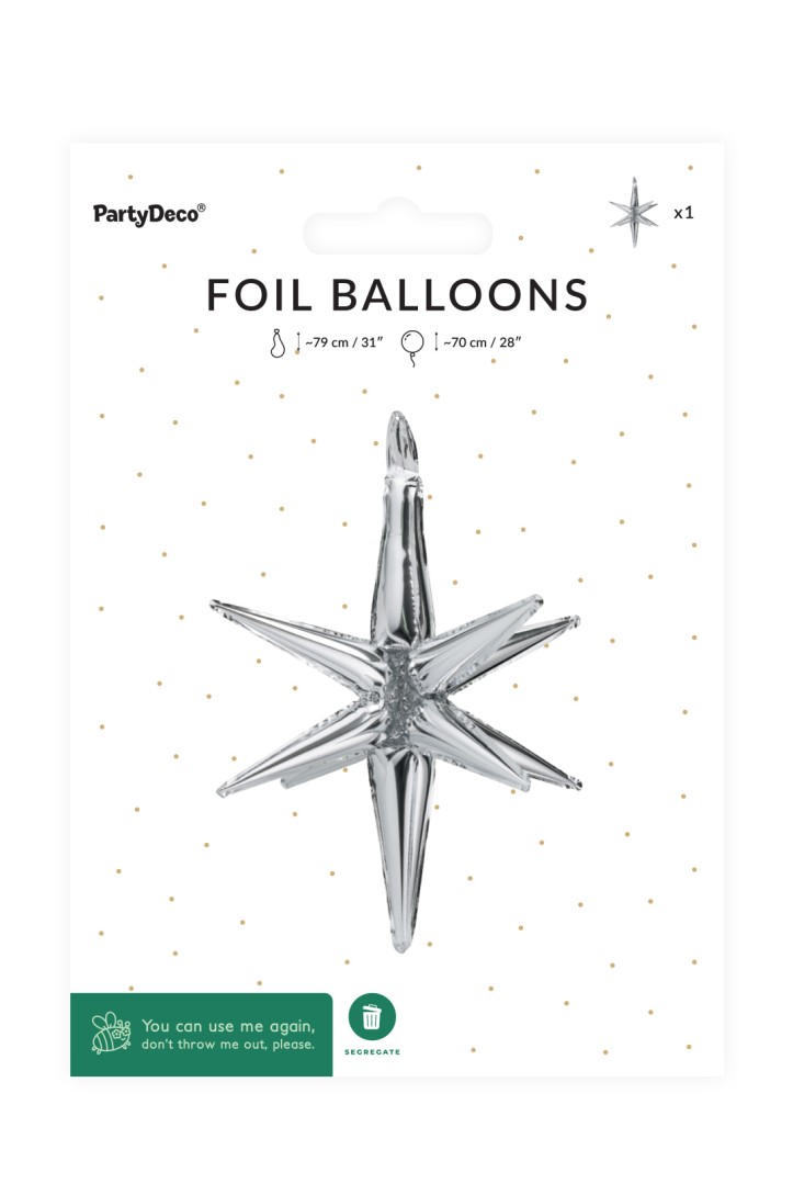 Balon foliowy Gwiazda 3D FB258T