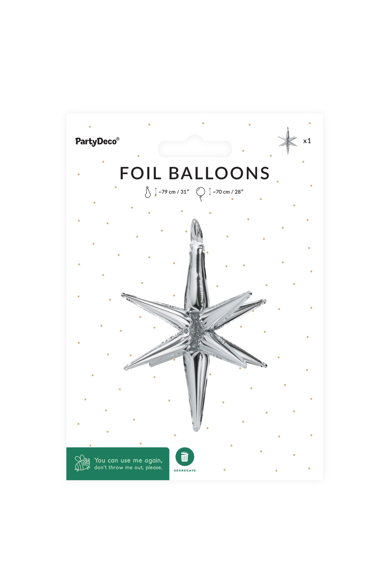 Balon foliowy Gwiazda 3D FB258T