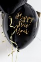Balony 30 cm Happy New Year Pastel Black
