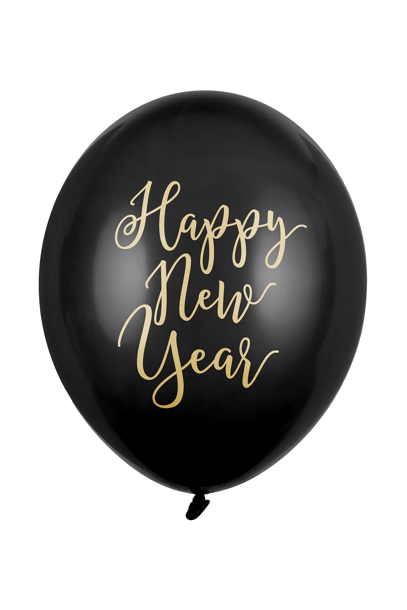 Balloons 30 cm Happy New Year Pastel Black