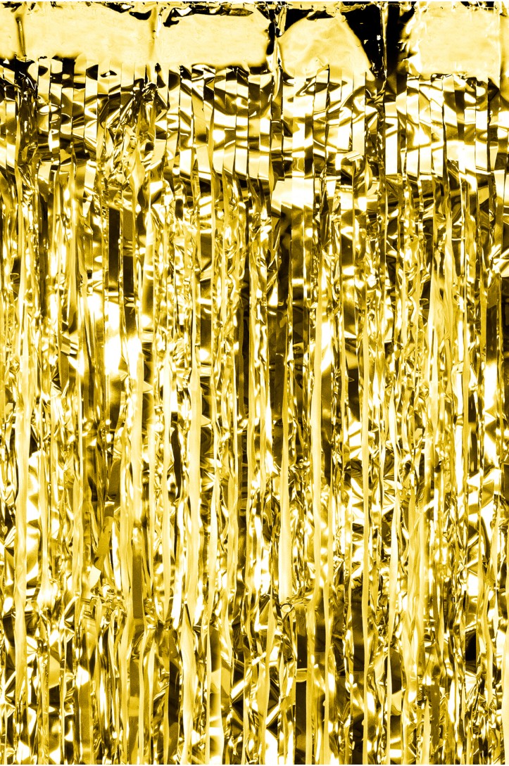 Metallic party curtain 100x200cm