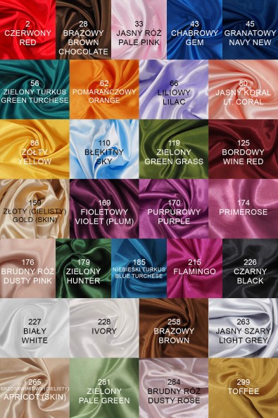 CIENKA SATYNA PODSZEWKOWA POLIESTER 8001