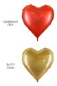 Foil balloon heart shaped xxl