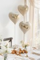 MR & MRS Heart-Shaped Foil Balloons