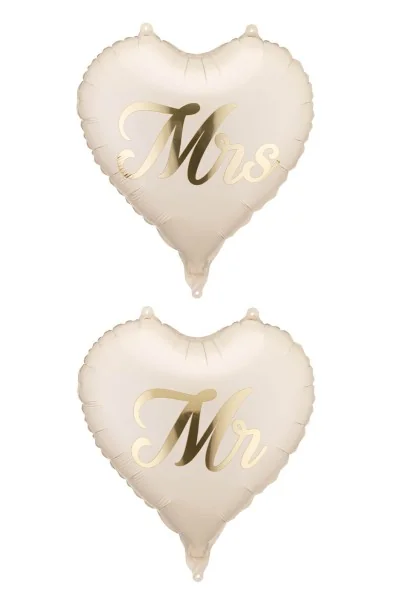 Balony foliowe serca MR i MRS