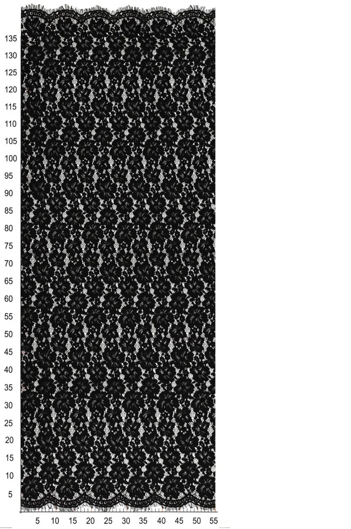 KORONKA FRANCUSKA FL405 BLACK