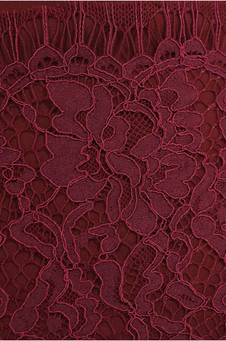 KORONKA FRANCUSKA MJ074 BORDO