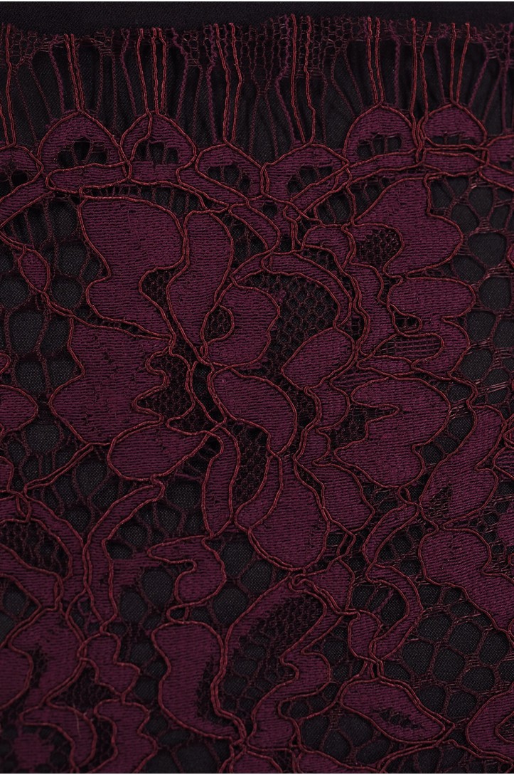 EVENING FRENCH LACE MJ074 PURPLE WINE