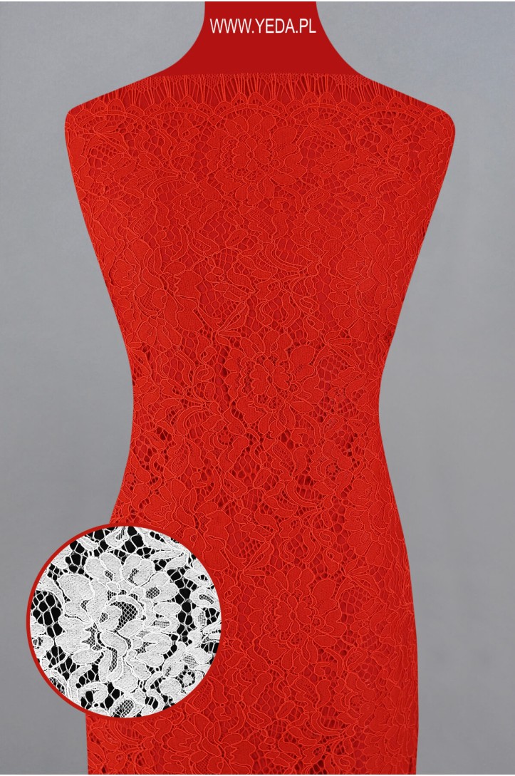 EVENING FRENCH LACE MJ074 RED