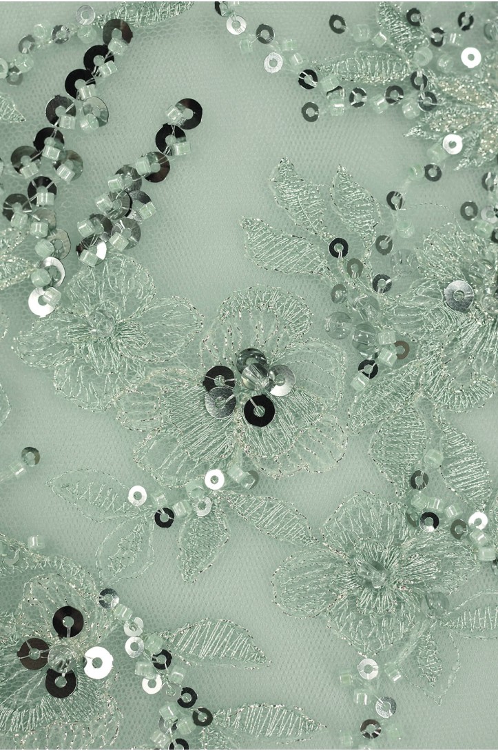 KORONKA WIECZOROWA VL76425 GREY GREEN