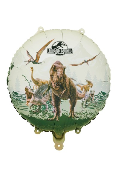 Jurassic world round foil balloon
