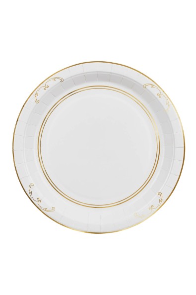 Round paper plates ornament