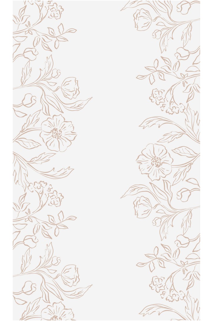 Tischlaeufer aus vliesstoff blumenmotiv