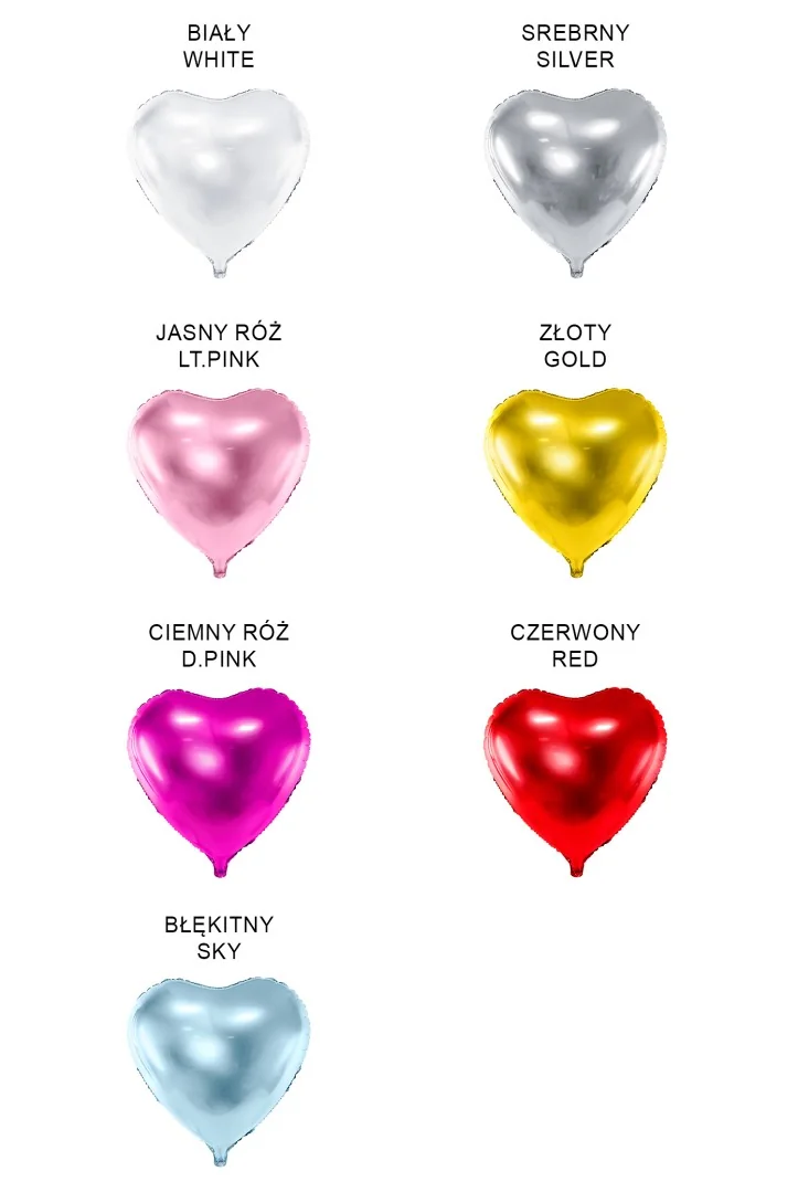 Folienballon Herz 45cm